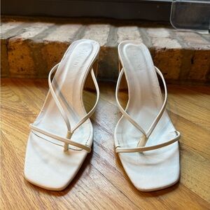 Bellini Women's Elegant White Strappy Heels